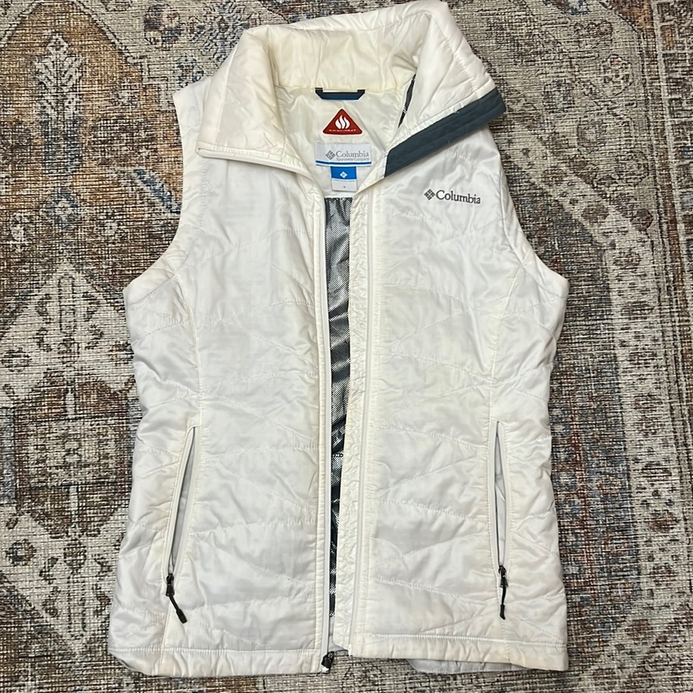 White Columbia vest
